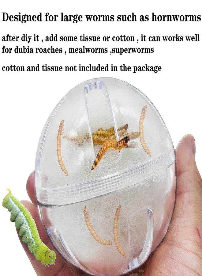 Odebyata Bearded Dragon Toy, Reptiles Lizard Geckos Large Worms Hornworms Slow Feeder,Chameleon Feeding Ball Toy Enrichment Interactive Feeding Ball Toy for Reptiles Tank Terrarium Decor - Image 4